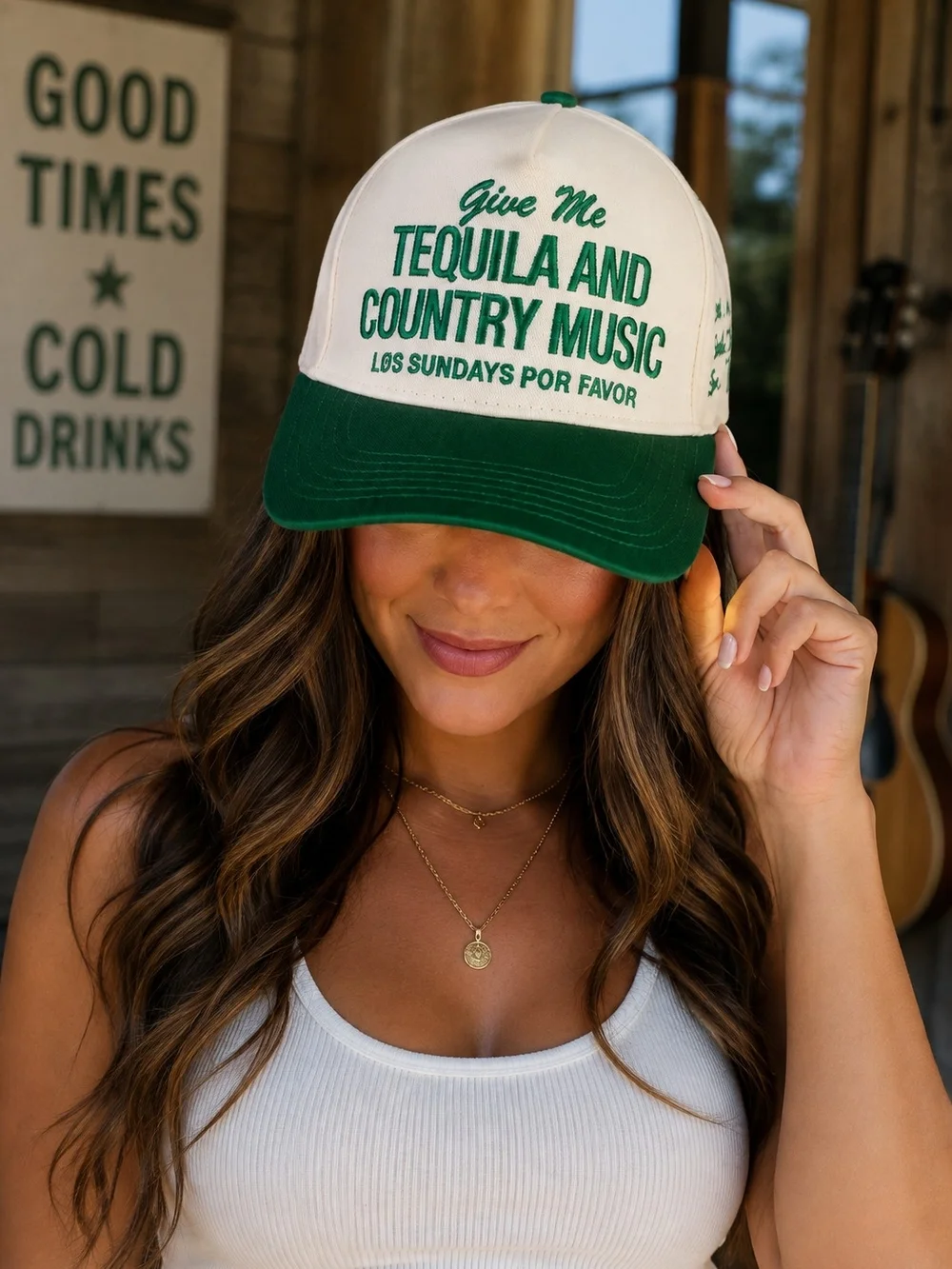 NWT Give Me Tequila & Country Music Trucker Hat